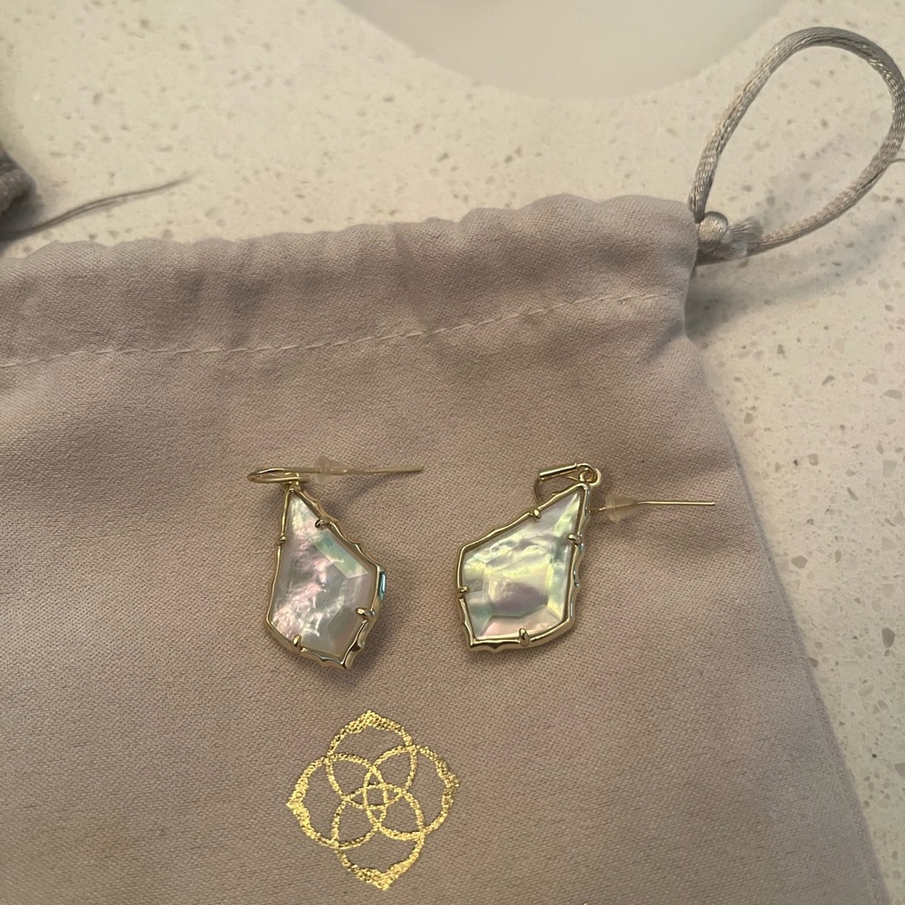 Kendra Scott Alex Drop Earrings Iridescent Stone